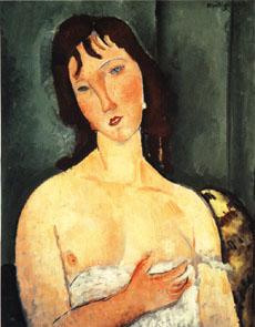 Amedeo Modigliani Portrait of a yound woman (Ragazza)